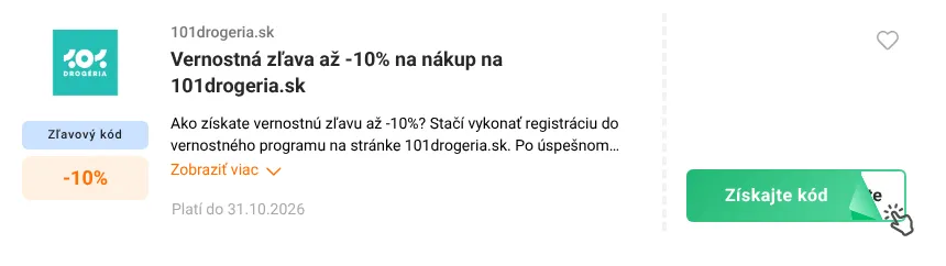 Search Coupon image – 101drogeria.sk