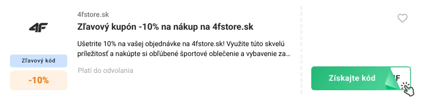 Search Coupon image – 4fstore.sk